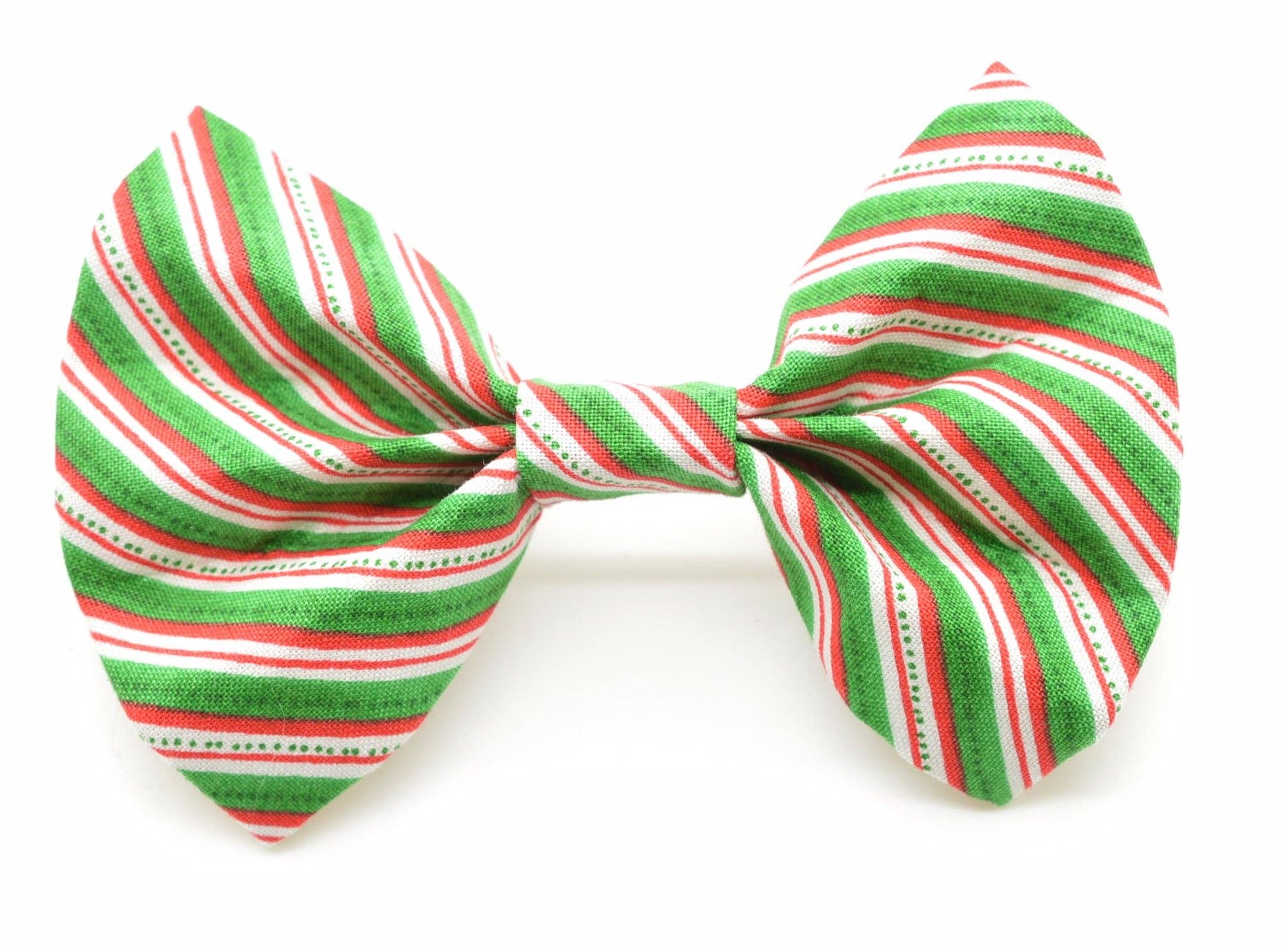 Green & Red Stripe Bow Tie - Gabrielle's Biloxi
