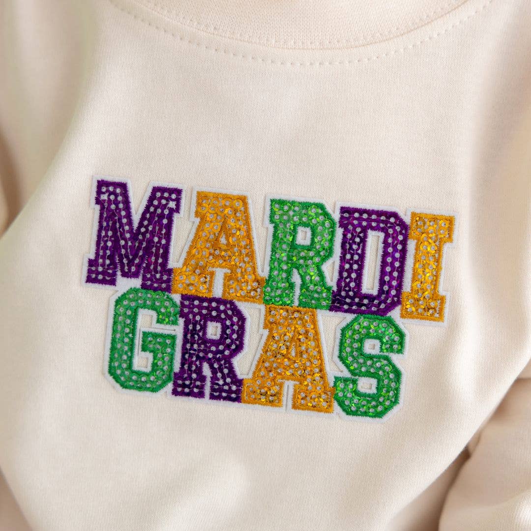 Mardi Gras Patch Long Sleeve Romper - Gabrielle's Biloxi