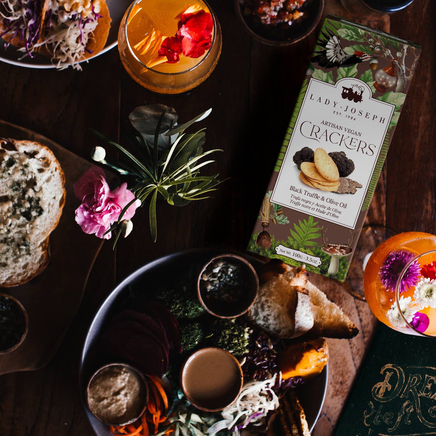 Crackers with Truffle & Olive Oil - Gabrielle's Biloxi