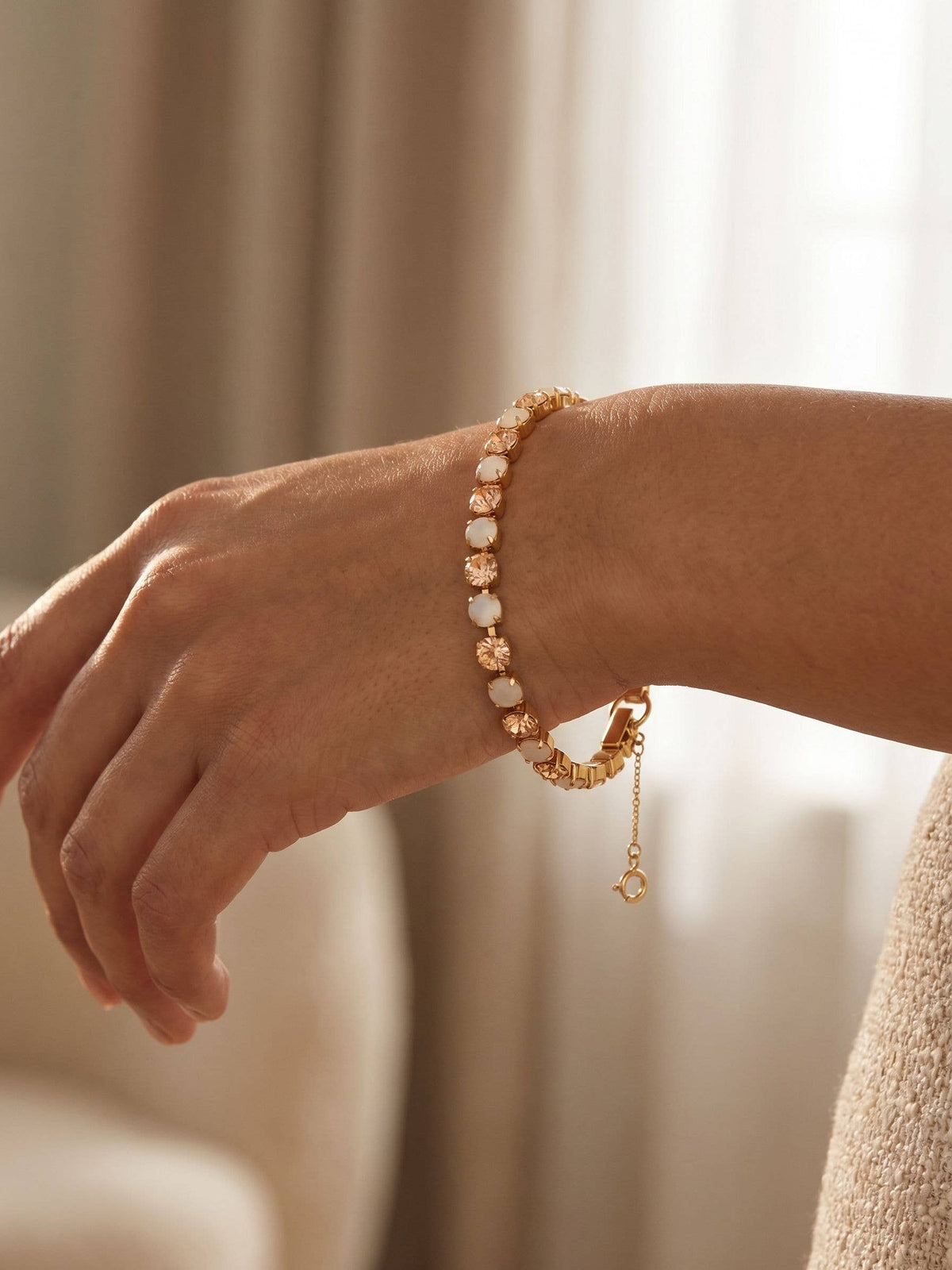 Sorrelli Elsie Tennis Bracelet - Golden Goddess