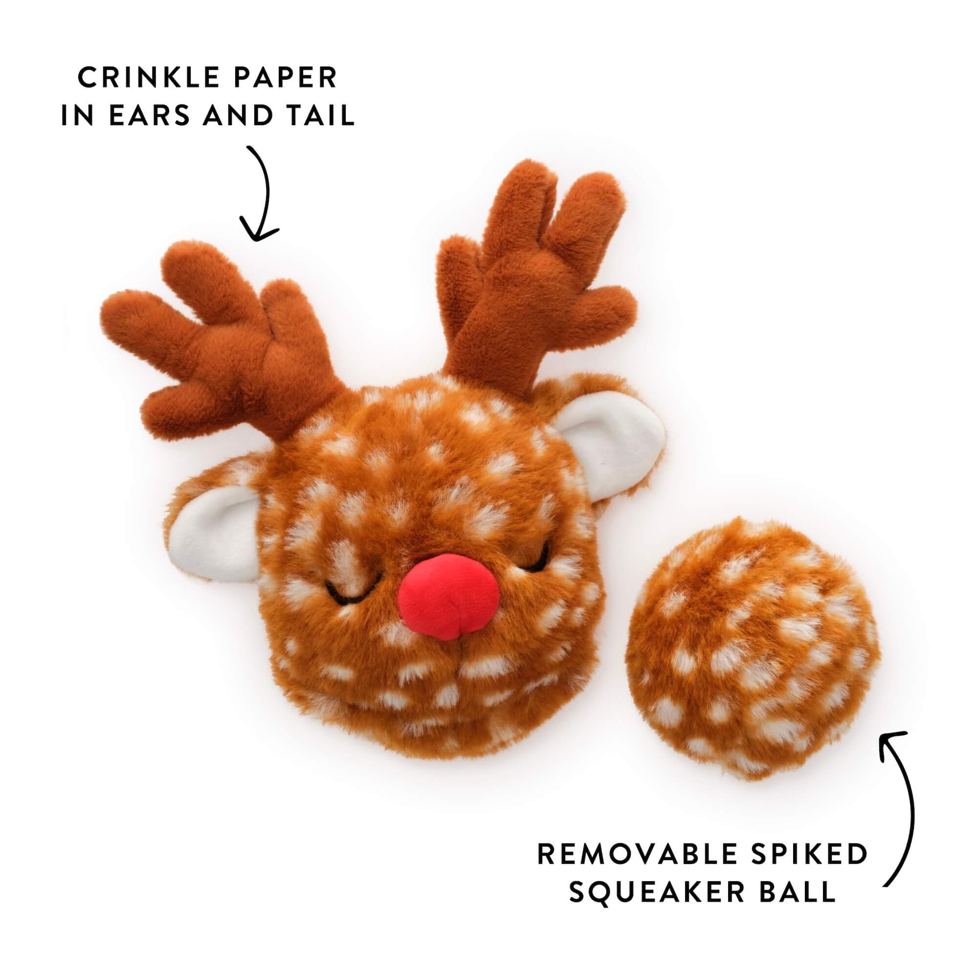 Reindeer 2-in-1 Bounce Dog Toy - Gabrielle's Biloxi