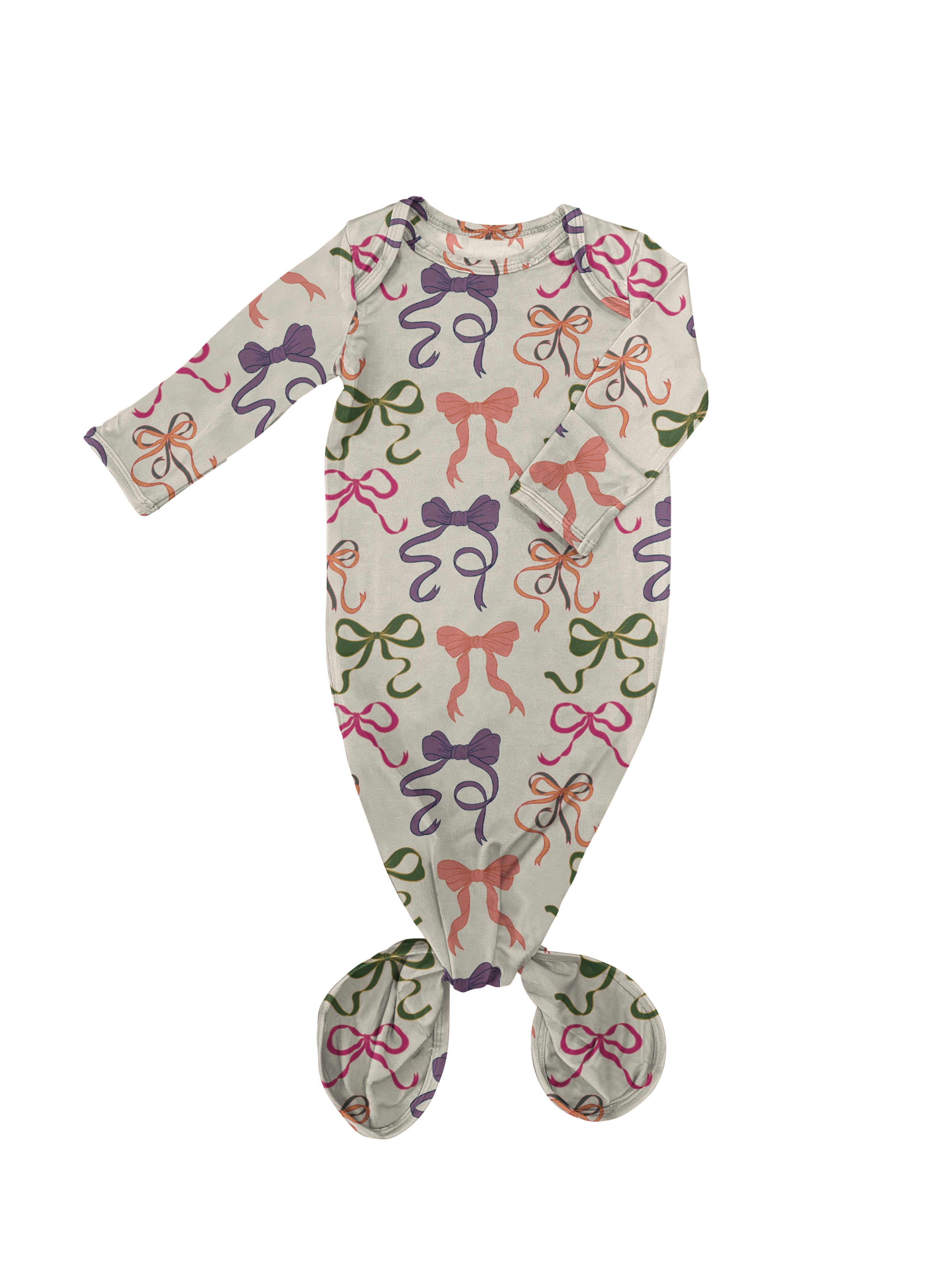 Bows - Knotted Infant Gown - Gabrielle's Biloxi