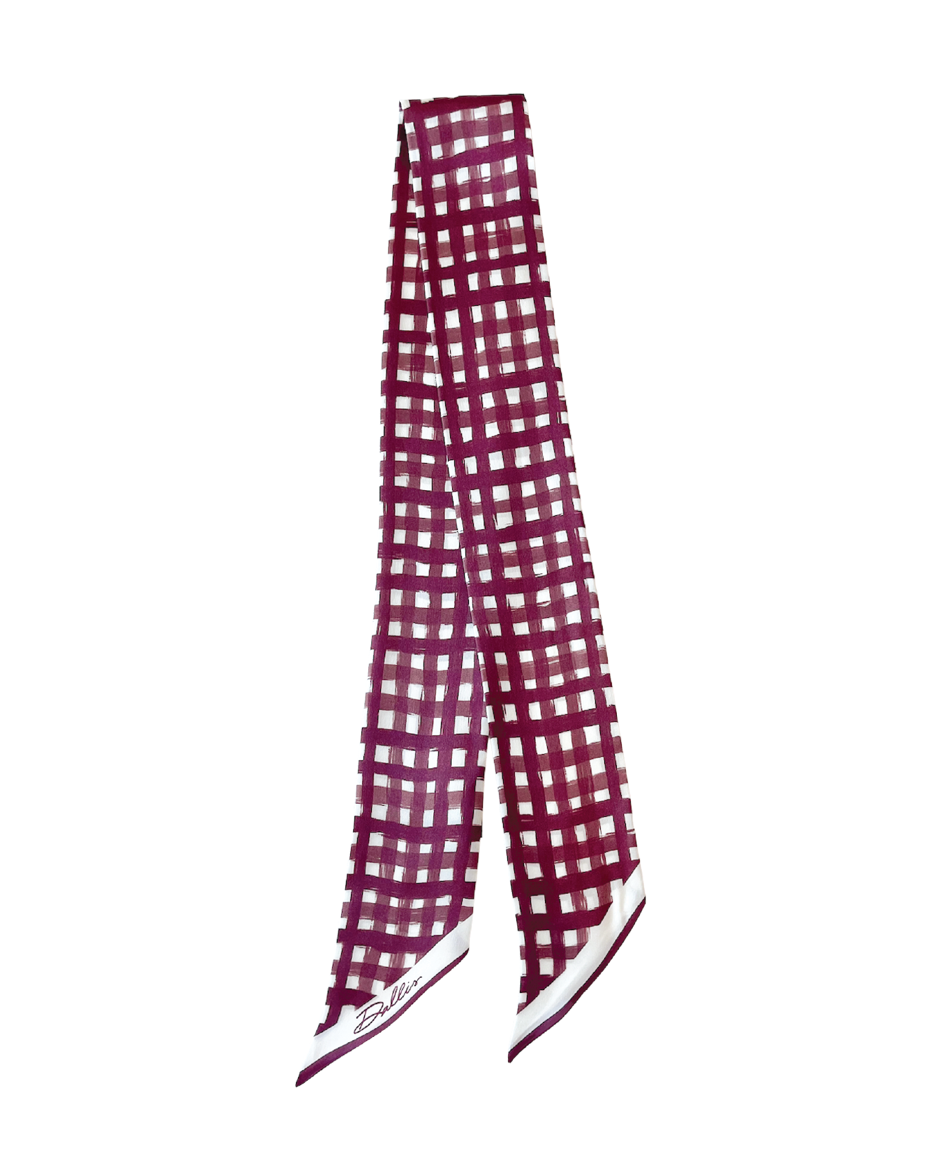 Tailgate Check Twilly in Burgundy