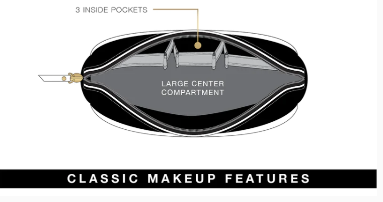 Pursen Small Makeup Case - Black - Gabrielle's Biloxi