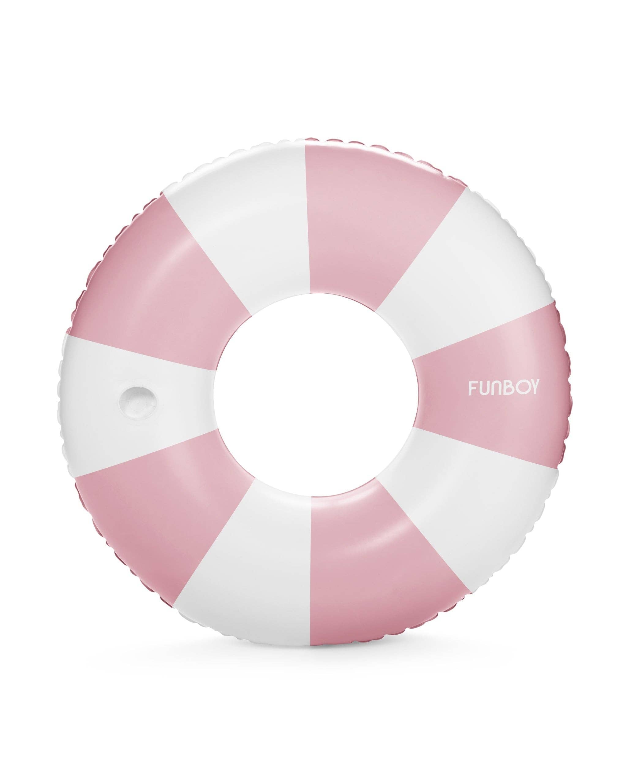 Pink Vintage Stripe Tube Float - Gabrielle's Biloxi