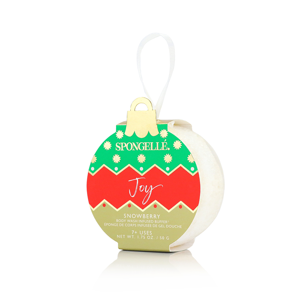 Spongellé Joy - Snowberry Holiday Ornament Buffer - Gabrielle's Biloxi