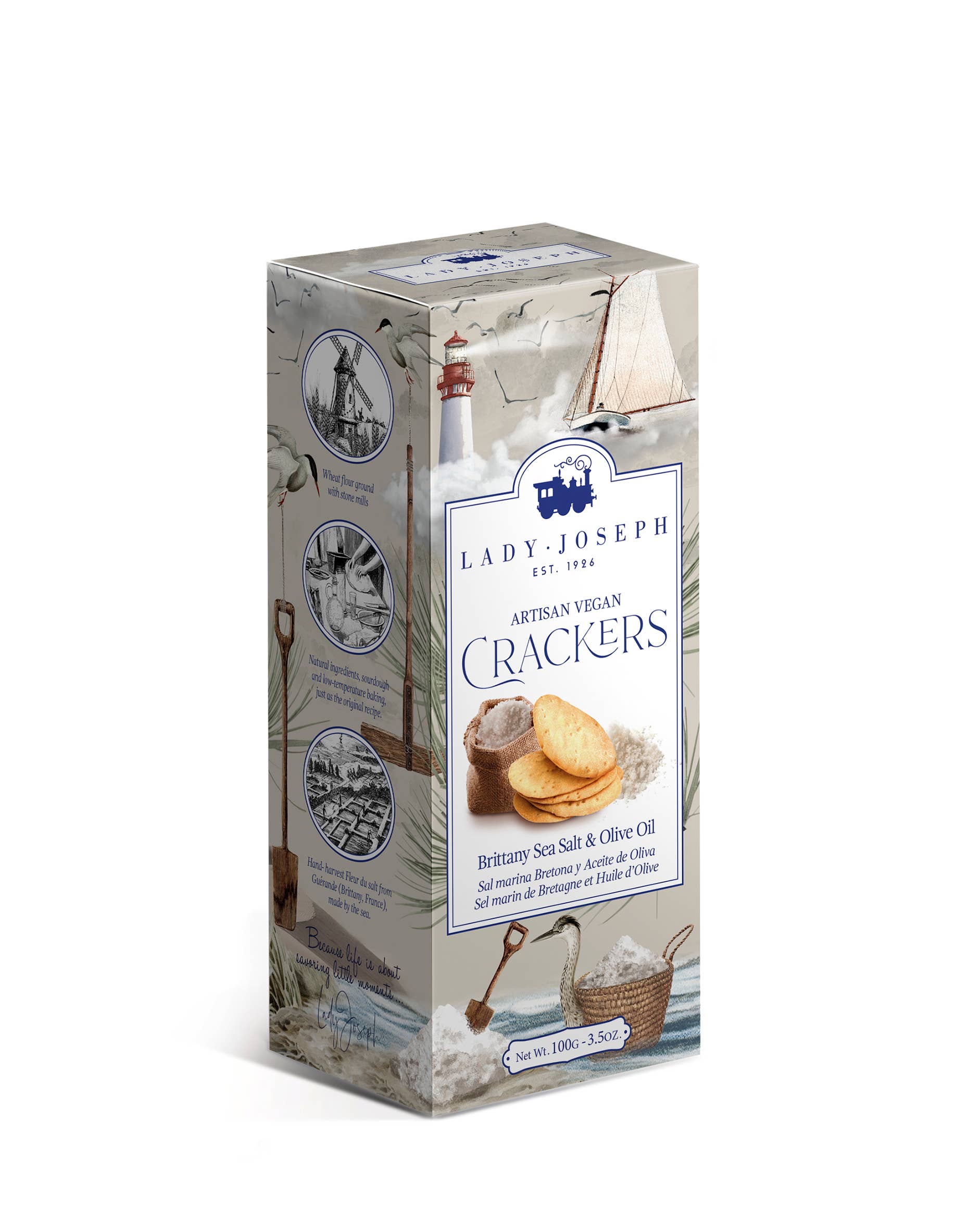 Crackers with Brittany Sea Salt & Olive Oil - Gabrielle's Biloxi