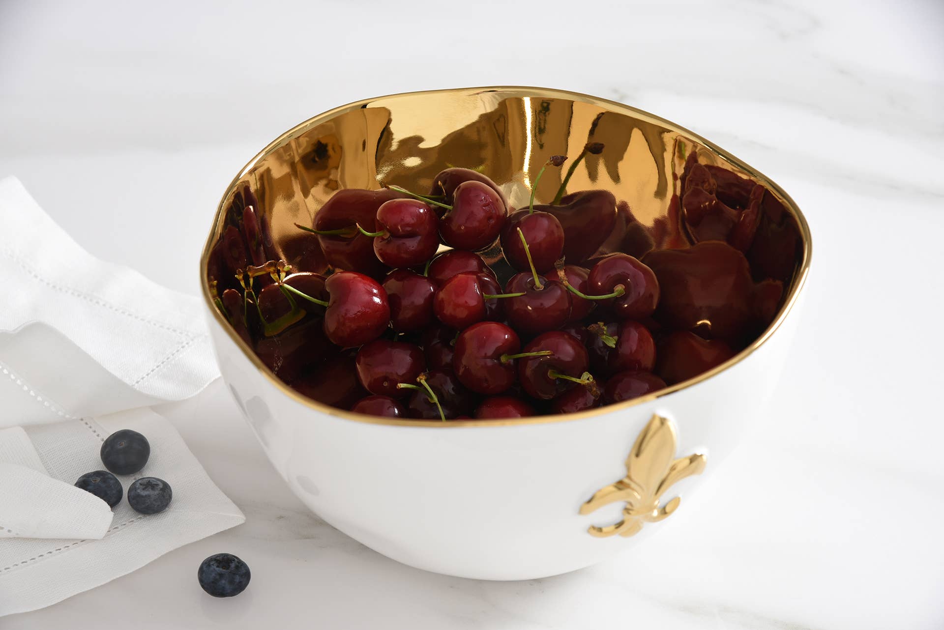 Pampa Bay Large Bowl - Fleur-De-Lis - Gabrielle's Biloxi