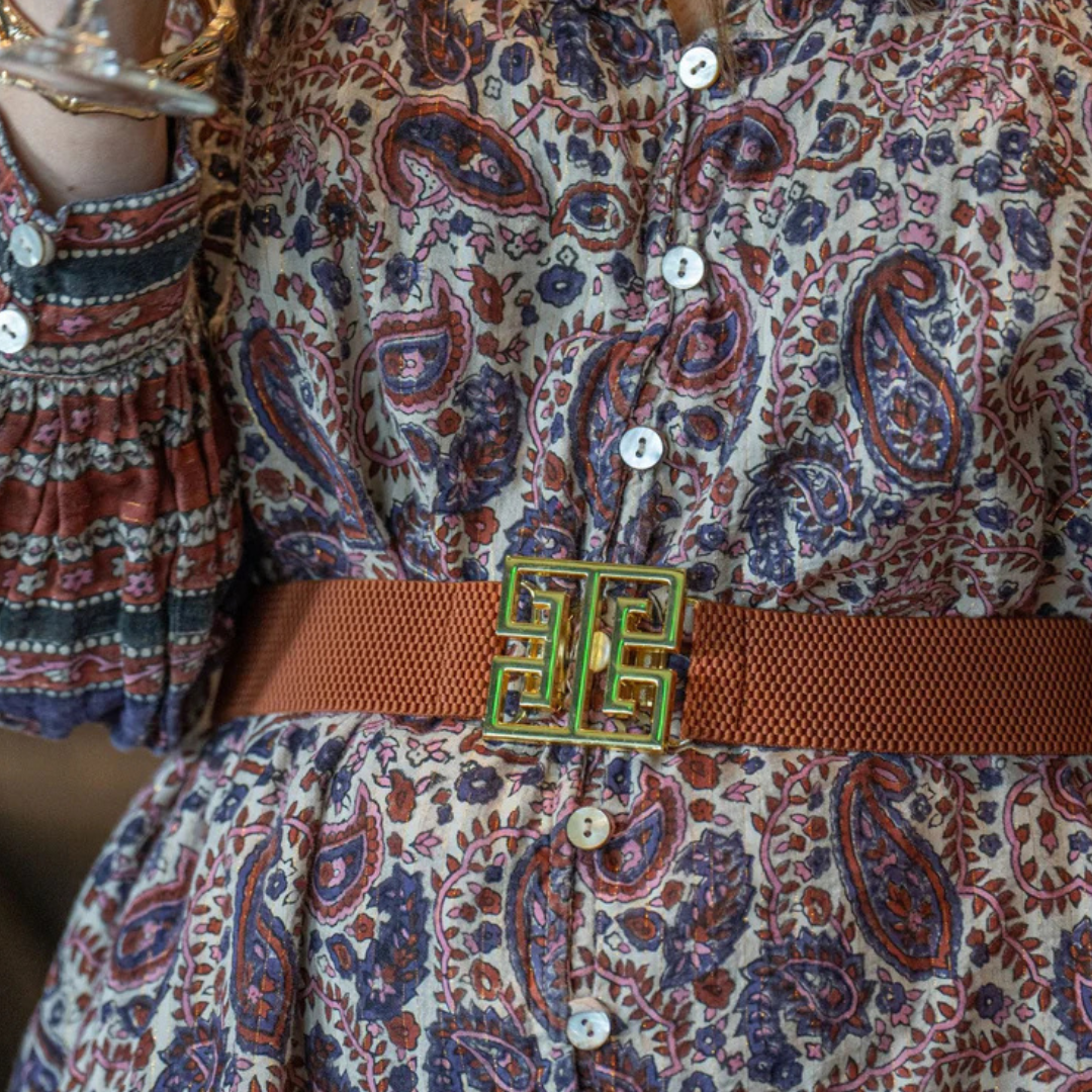 Garland Bags Belt Buckle - Square Greek Key - Gabrielle's Biloxi
