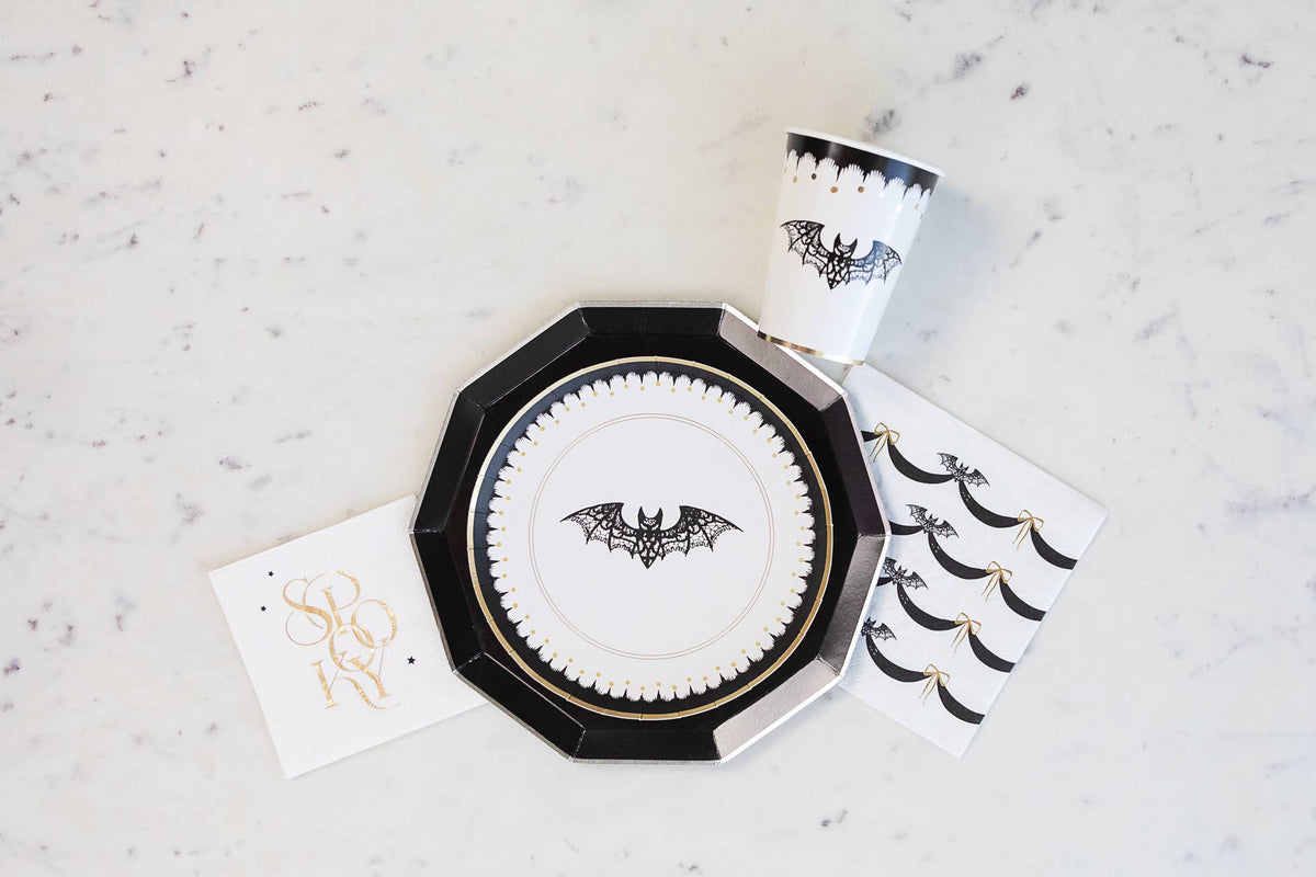 Spooky White Cocktail Napkins - Gabrielle's Biloxi