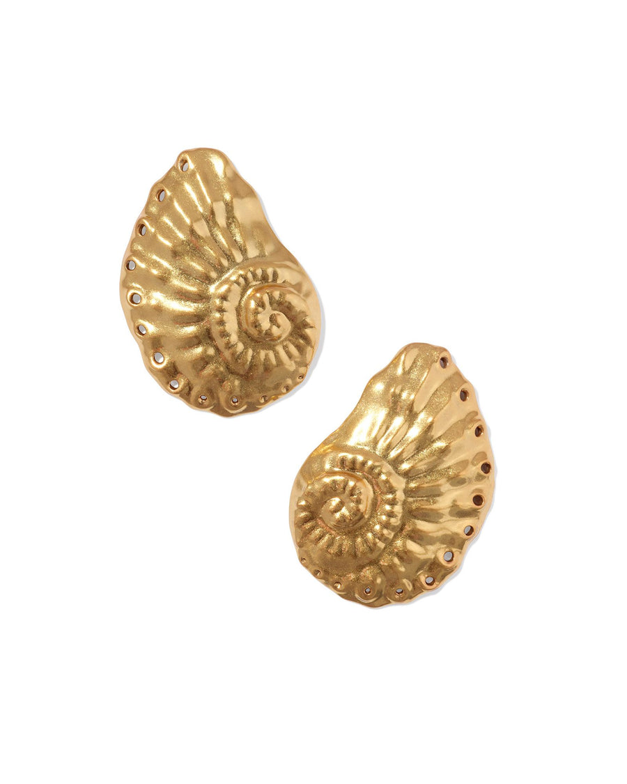 Kendra Scott Marina Statement Stud Earrings Vintage Gold - Gabrielle's Biloxi