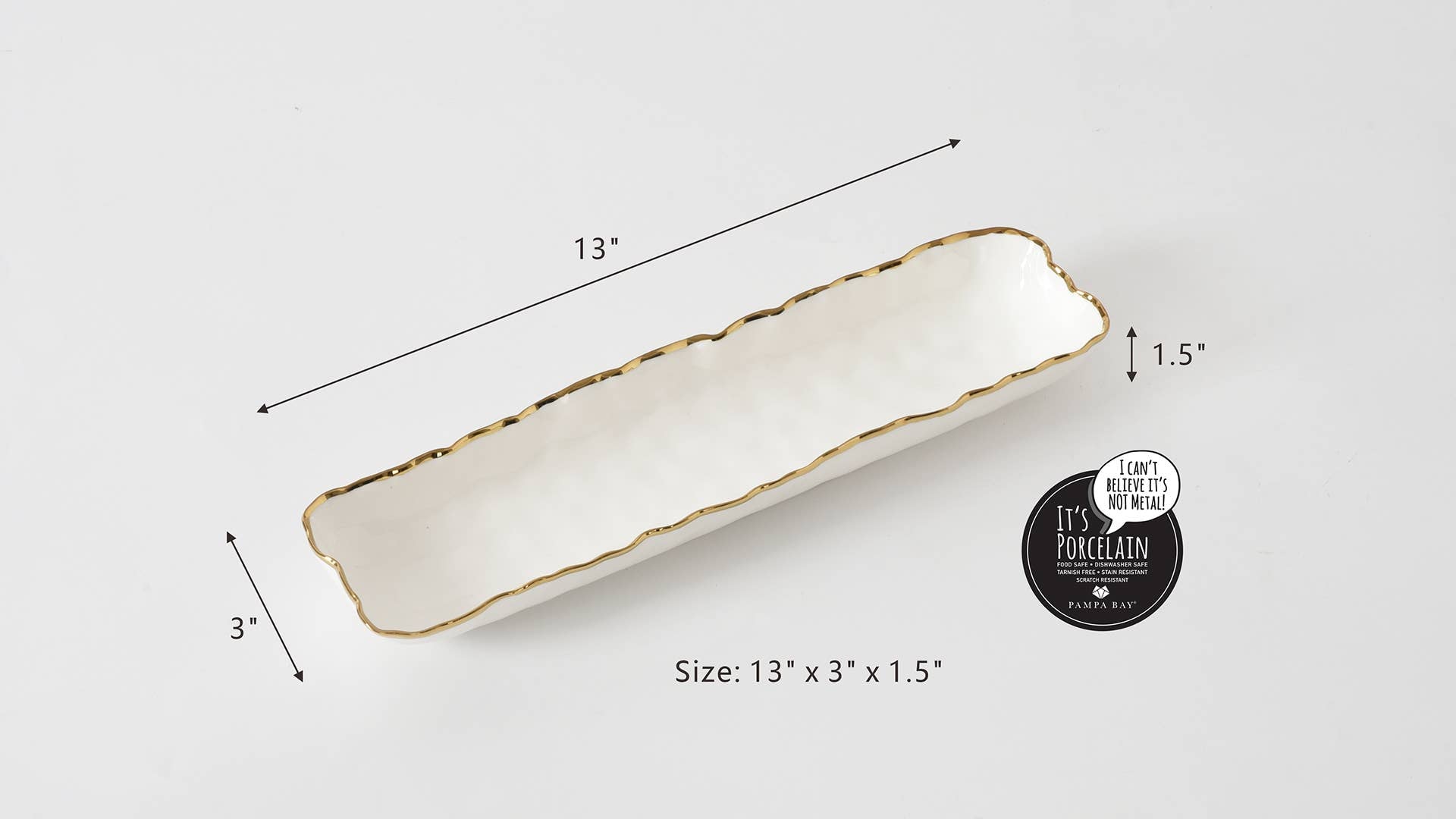 Pampa Bay Cracker Tray - Portofino Collection - Gabrielle's Biloxi