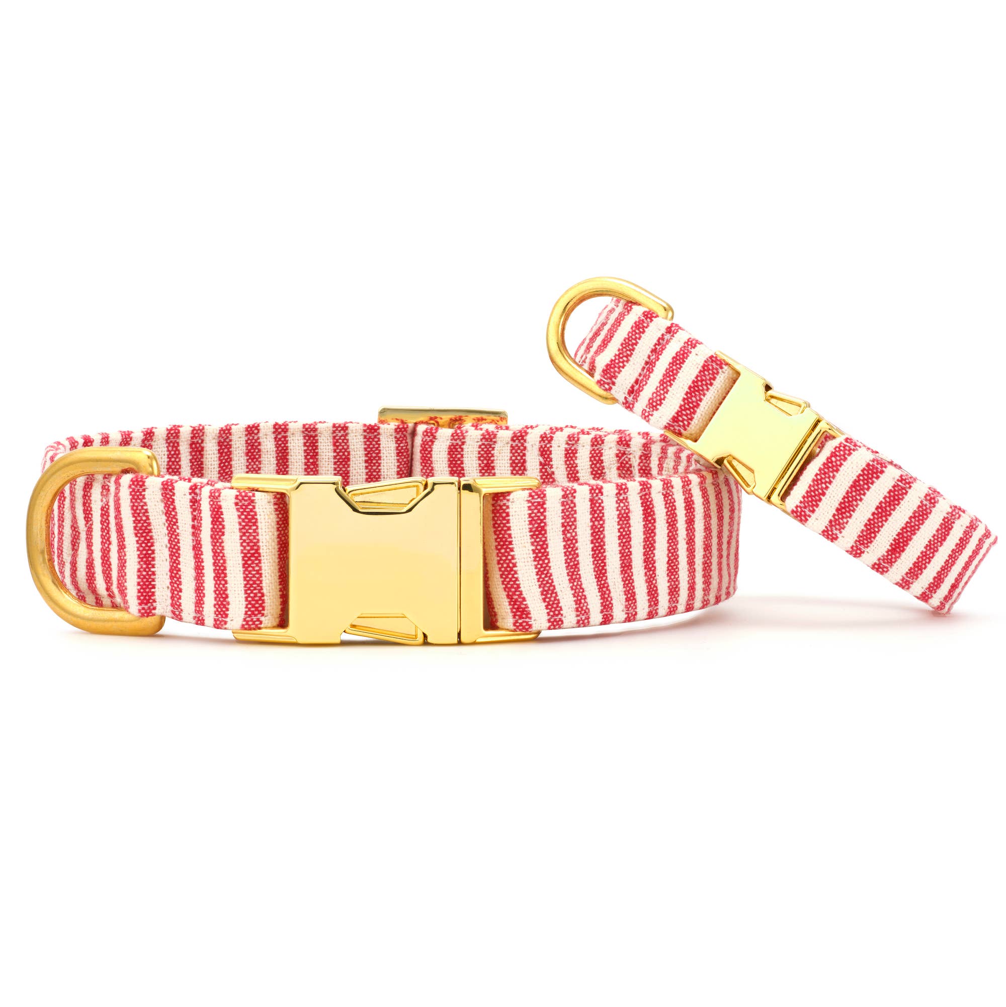 Red Stripe Dog Collar - Gabrielle's Biloxi