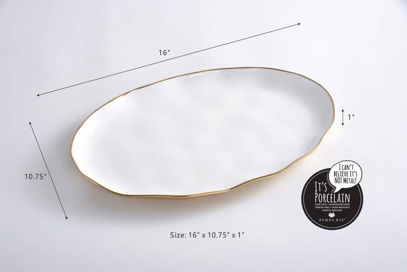 Pampa Bay Oval Platter - Gabrielle's Biloxi