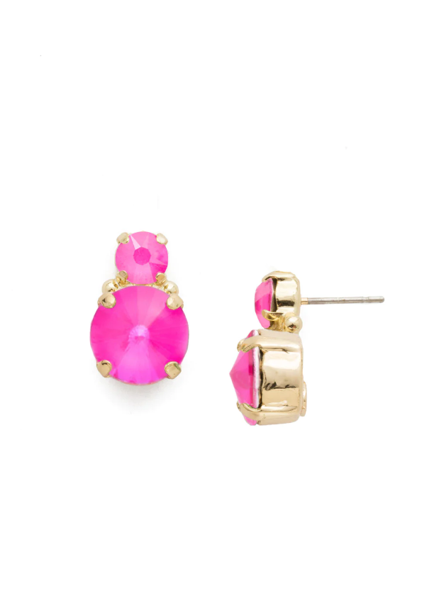 Sorrelli Marcia Stud Earrings - Wild Watermelon - Gabrielle's Biloxi
