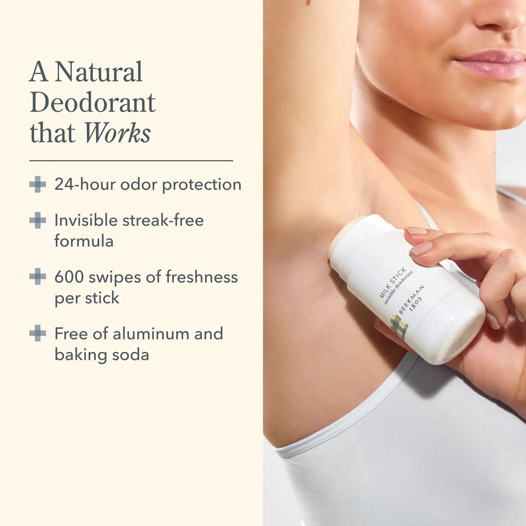 Milk Stick All-Day Odor Protection Invisible Deodorant - Gabrielle's Biloxi