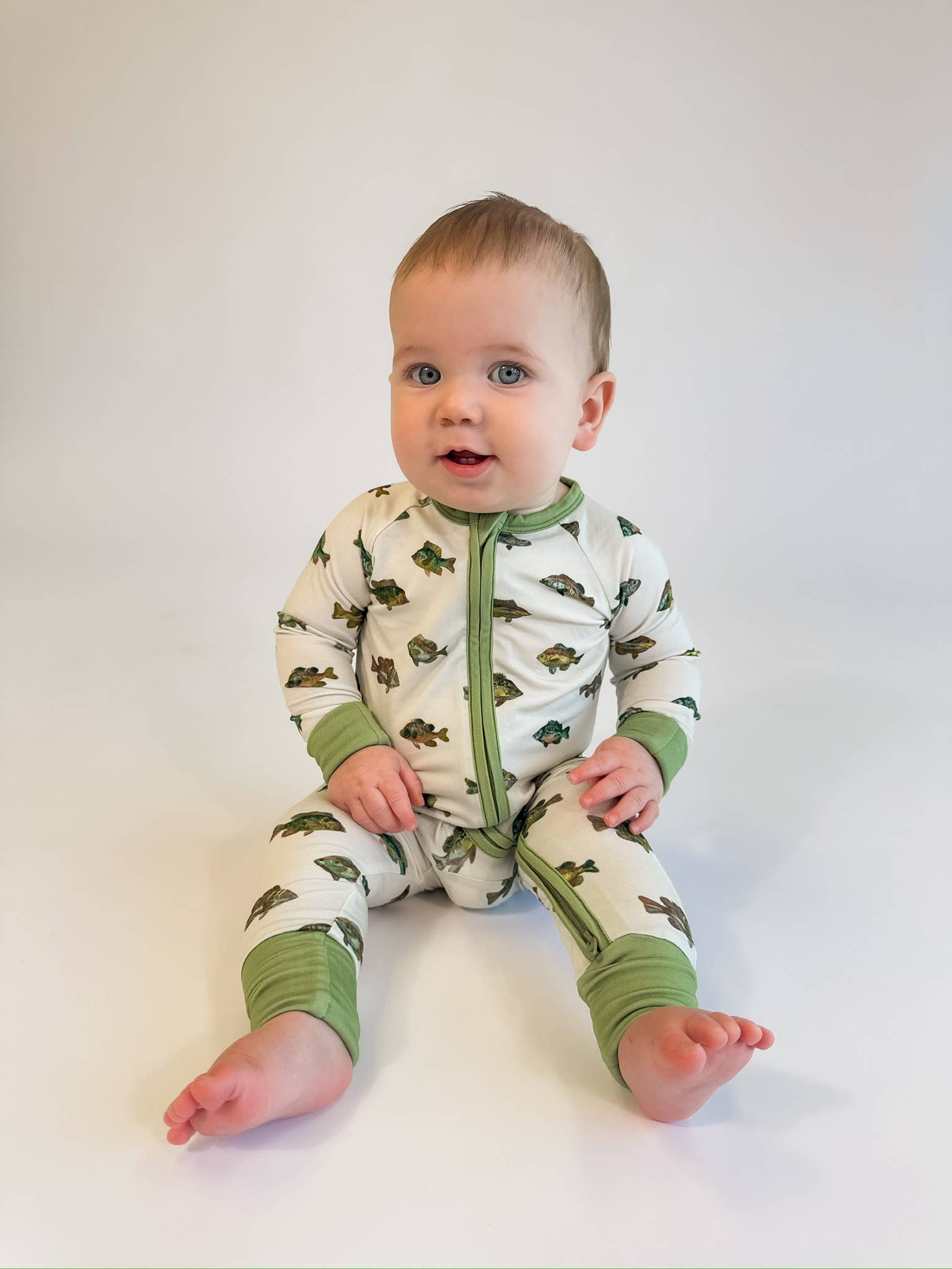 Lake Fish - Convertible Zip PJs - Gabrielle's Biloxi