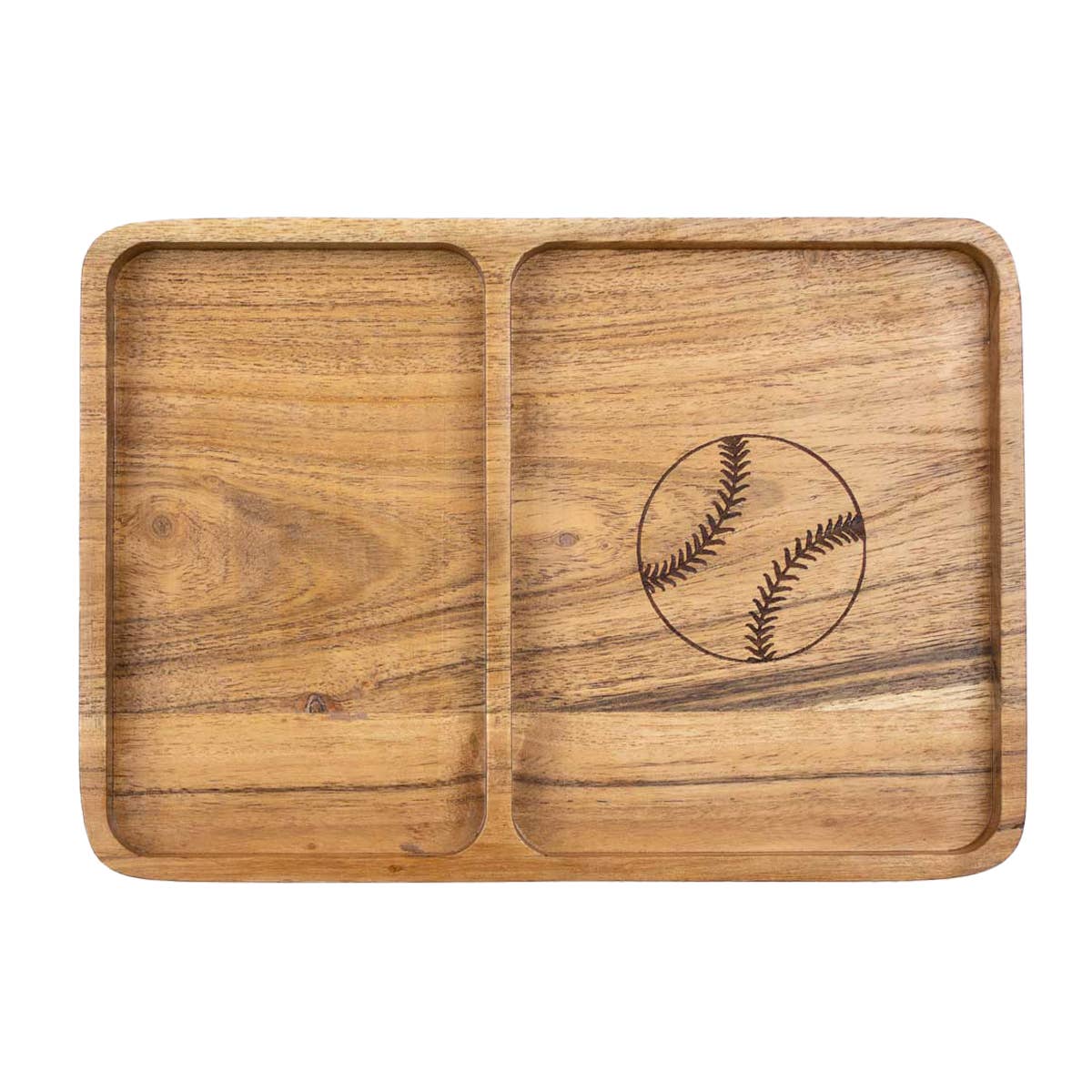 Baseball Etched Wood Valet Tray - Gabrielle's Biloxi