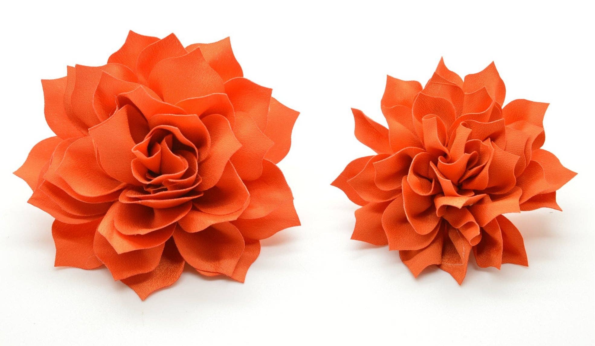Cruz & Regis Orange Fluffy Flower - Gabrielle's Biloxi