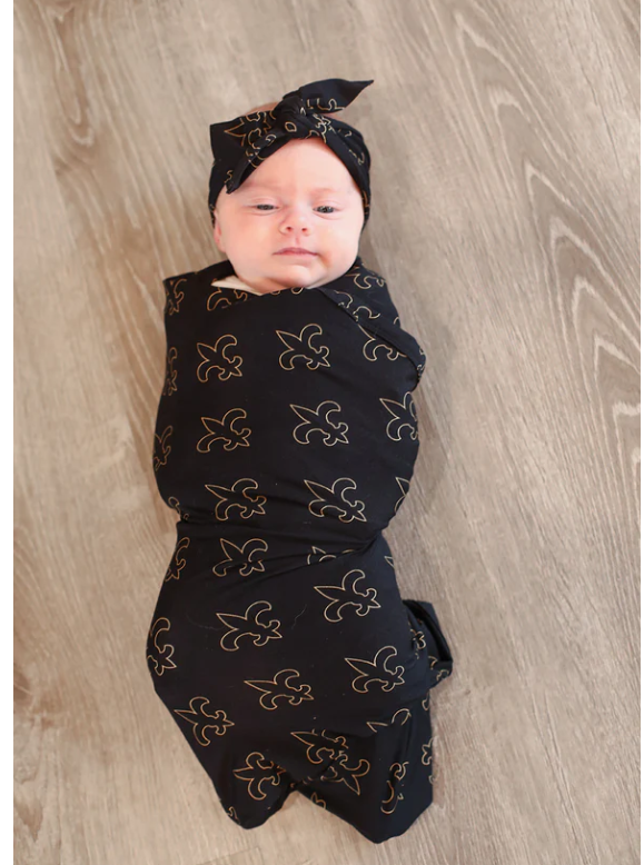 Fleur De Lis - Swaddle - Gabrielle's Biloxi
