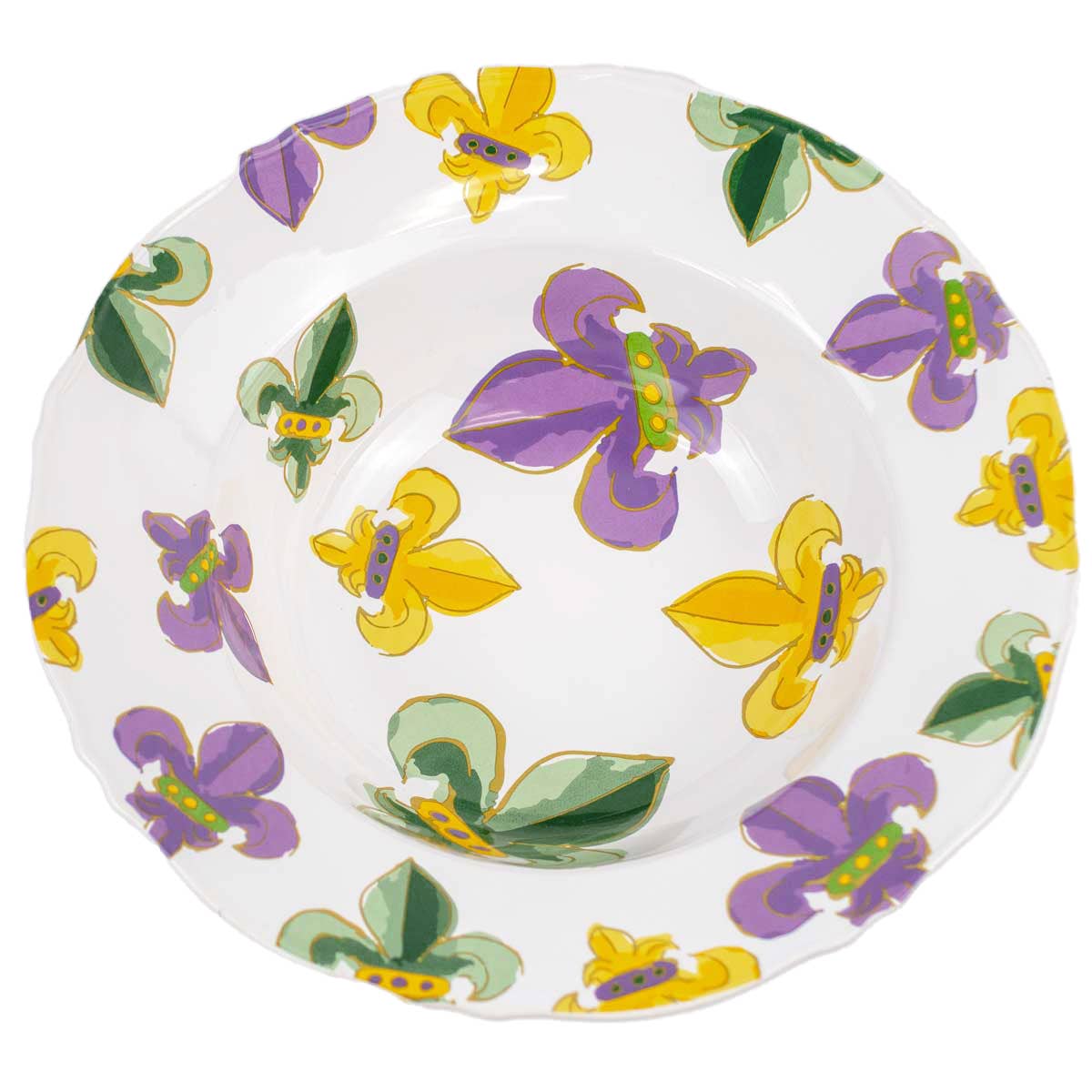 Mardi Gras Fleur De Lis Bowl - Gabrielle's Biloxi