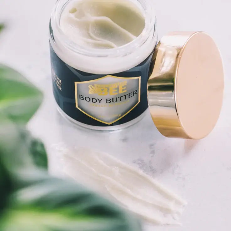 All-Natural Beeswax Body Butter - 8 oz Glass Jar - Gabrielle's Biloxi