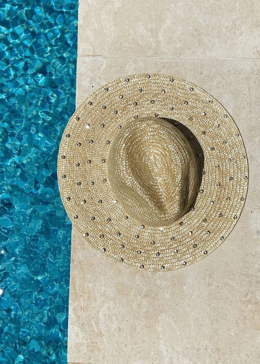 Roma Crystal Straw Hat