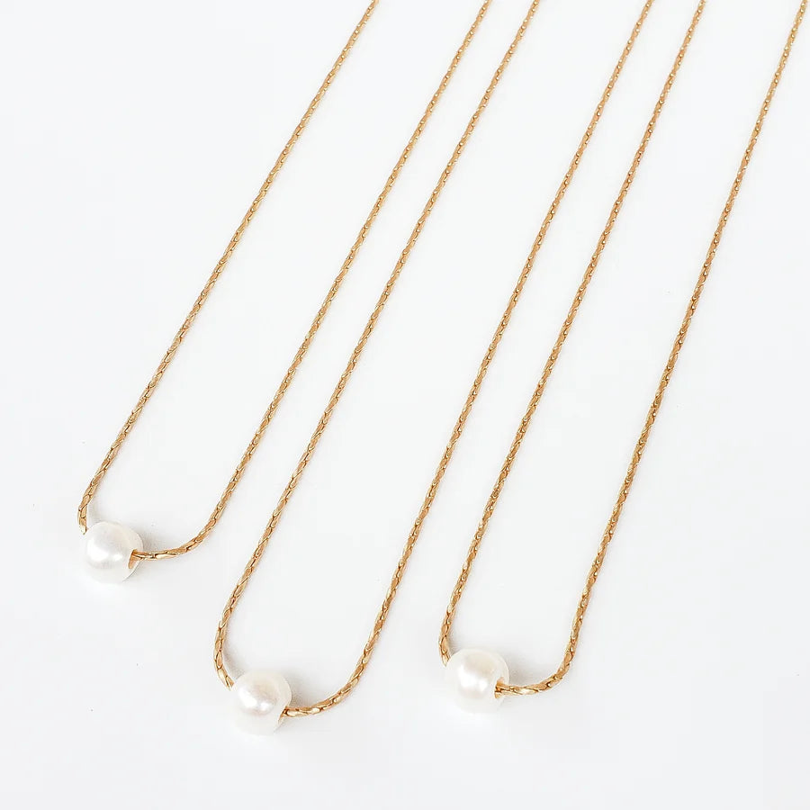 Virtue Petite Rope Chain 16" w/ Mini Pearl - Gabrielle's Biloxi