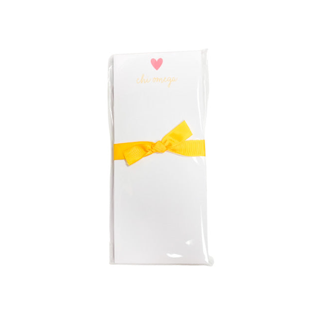 Sorority Notepad - Chi Omega - Gabrielle's Biloxi