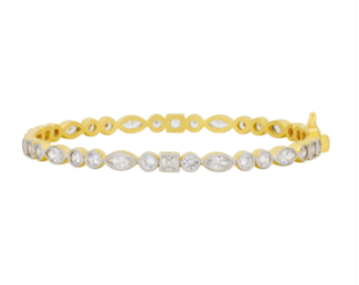 Freida Rothman Signature Mixed Shaped Hinge Bangle - Gabrielle's Biloxi