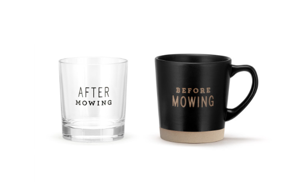 Mowing - Mug and Rocks Glass Set - Gabrielle's Biloxi