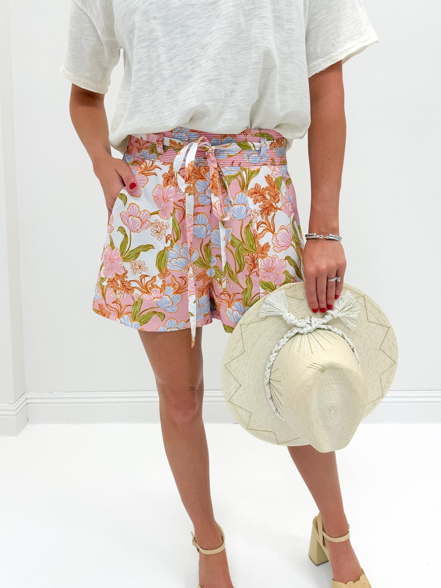 Pastel Bloom Tie Short