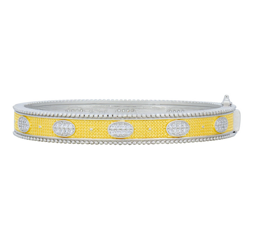 Freida Rothman Signature Oval Eternity Hinged Bangle - Gabrielle's Biloxi