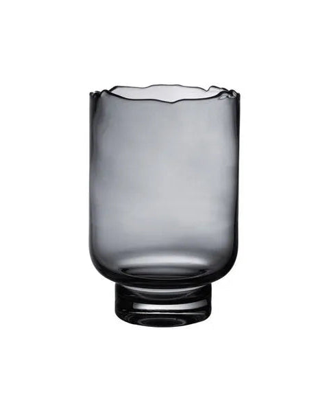Rozanna Smoke Hurricane Glass Medium - Gray