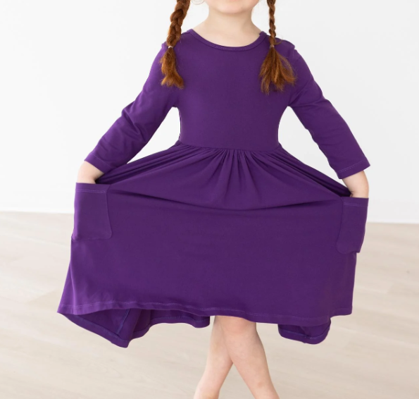 Purple Pocket Twirl Dress - Gabrielle's Biloxi