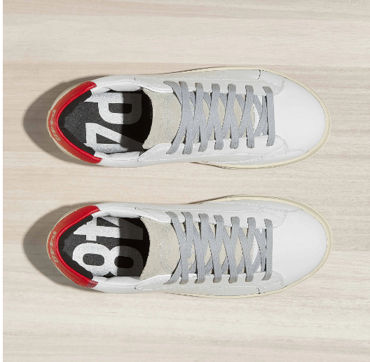 P448 Mens John White / Red - Gabrielle's Biloxi
