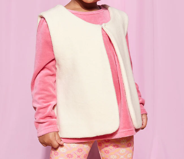 Bisby Sherpa Vest - Cream - Gabrielle's Biloxi