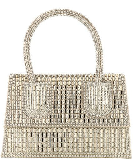 Mini Crystal Handbag - Sliver