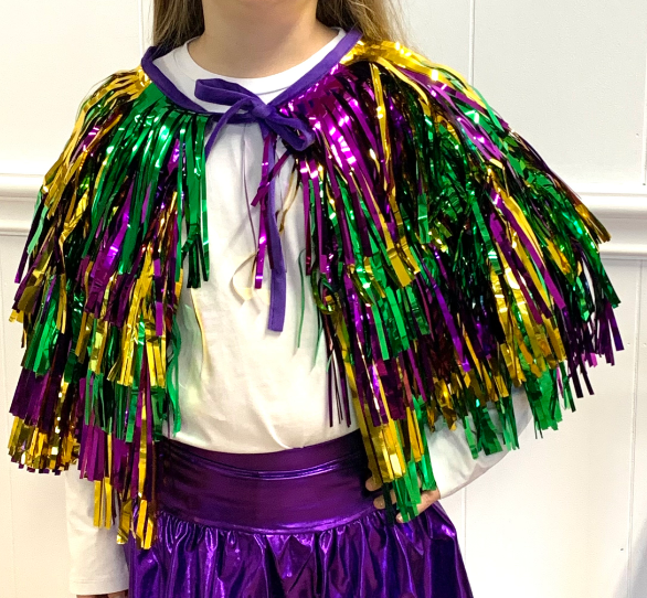 KIds Mardi Gras Tinsel Shawl - Gabrielle's Biloxi