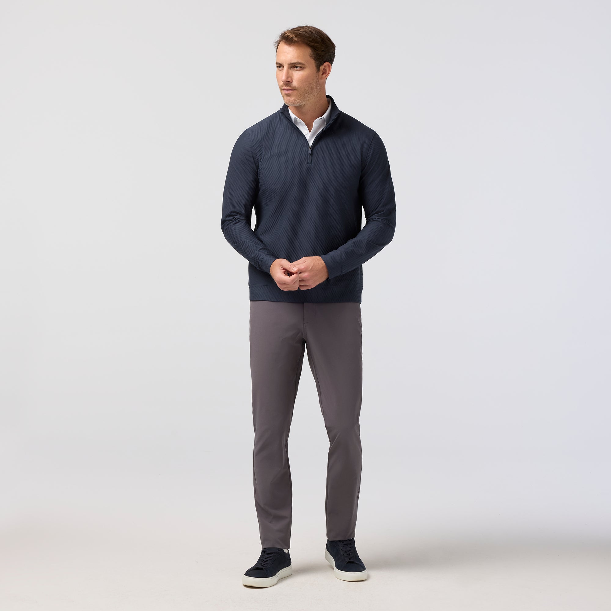 Mizzen+Main Easton Quarter Zip - Navy