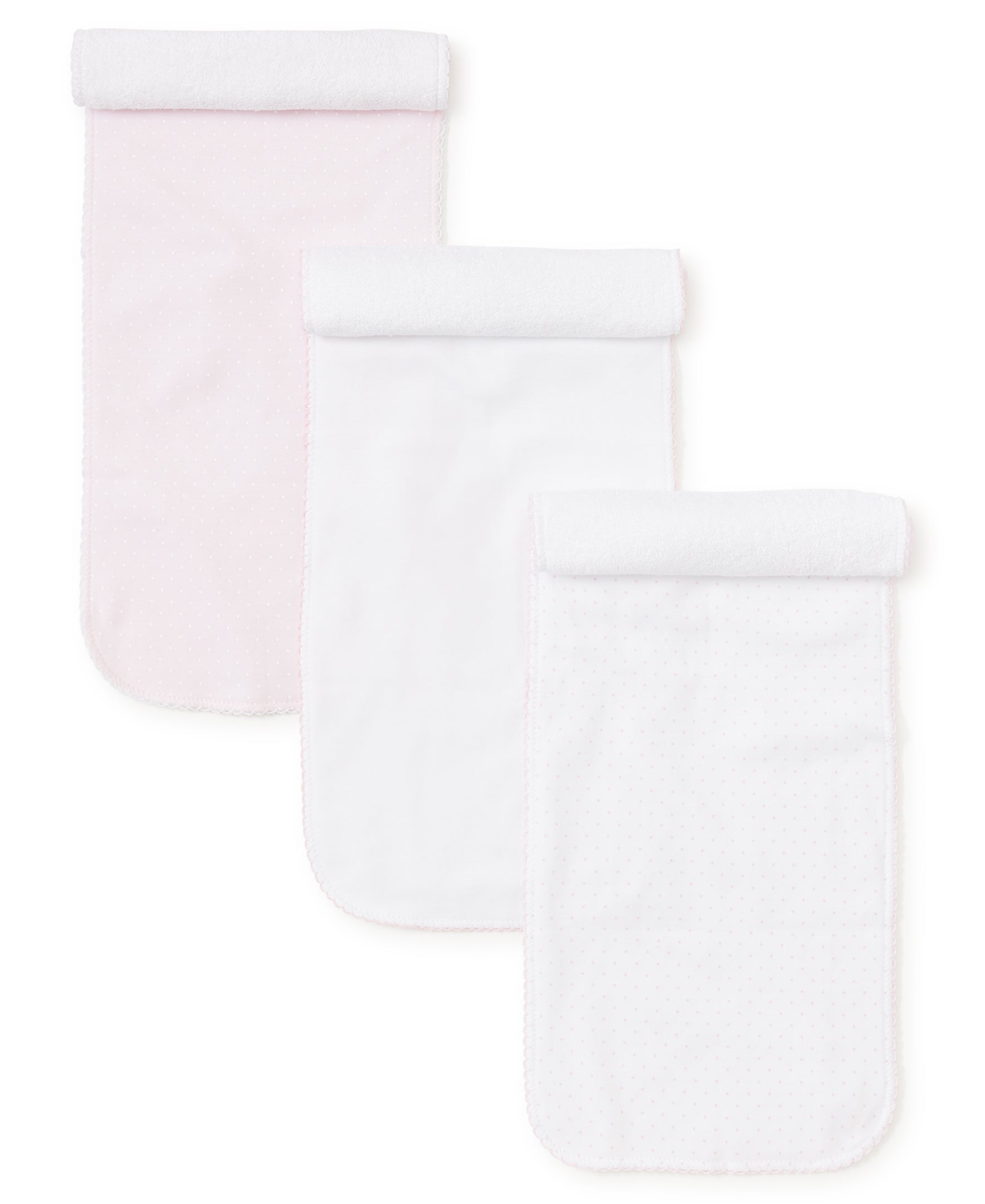 Kissy Kissy 3 Pack Burps w/ Tulle Bag - Pink Dot - Gabrielle's Biloxi