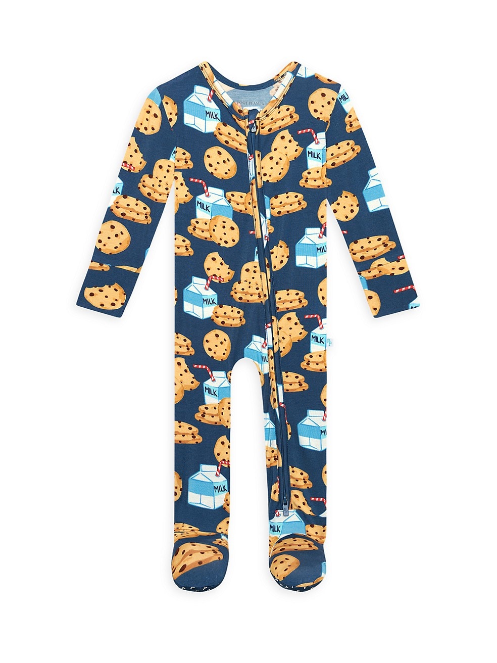 Posh Peanut Milk and Cookies-Footie Zippered One Piece - Gabrielle's Biloxi