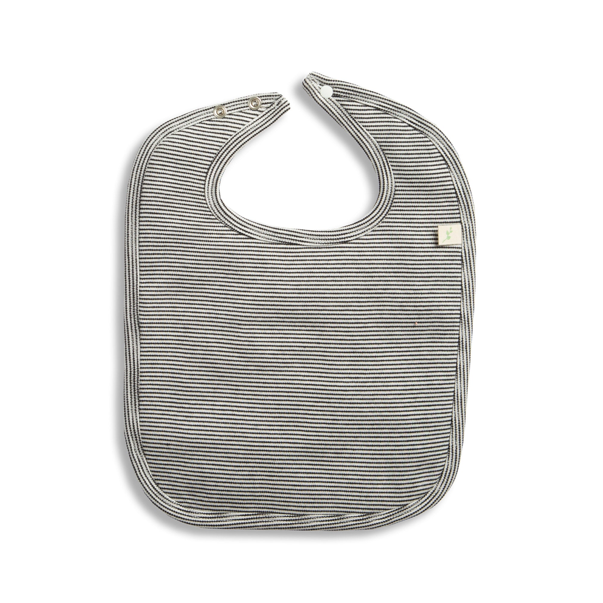 Tiny Twig Bib Graphite Stripes - Gabrielle's Biloxi