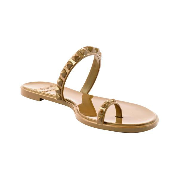 Carmen Sol Maria Flat Sandal - Nude - Gabrielle's Biloxi
