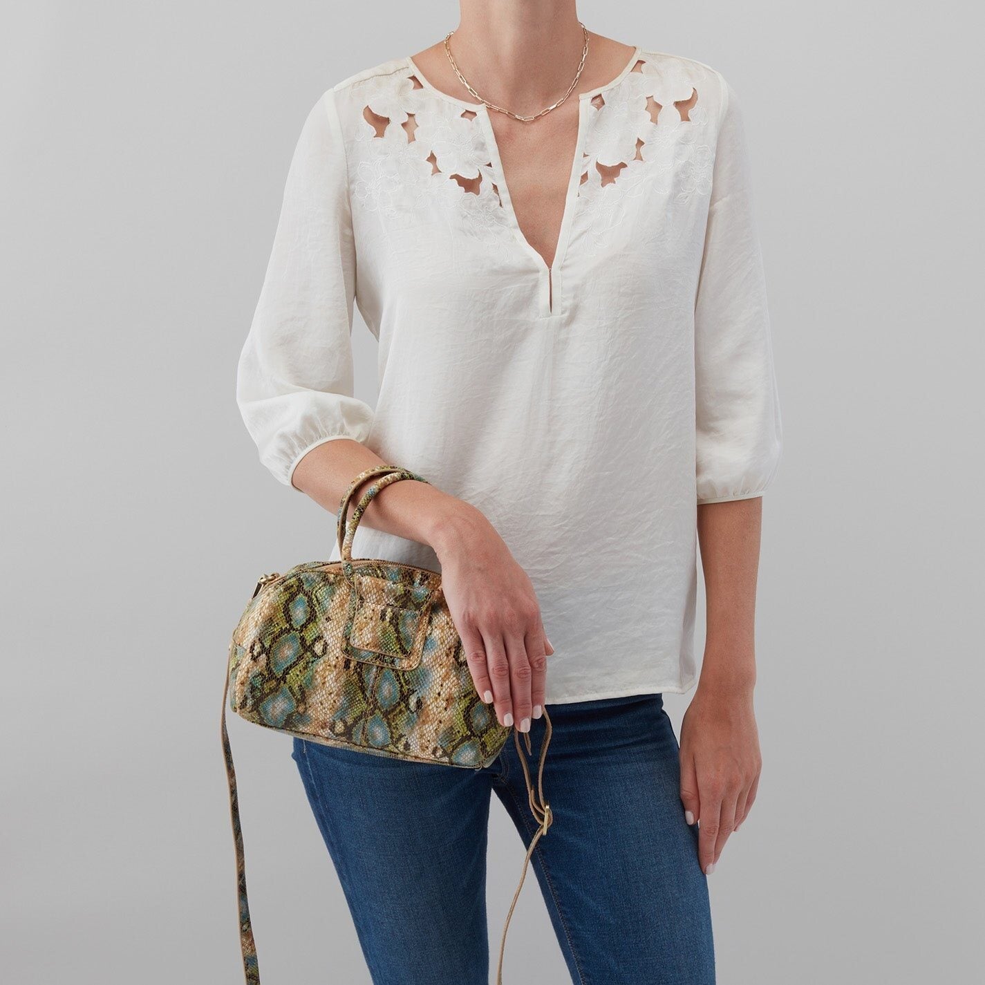 Hobo Sheila Small Satchel - Garden Snake - Gabrielle's Biloxi