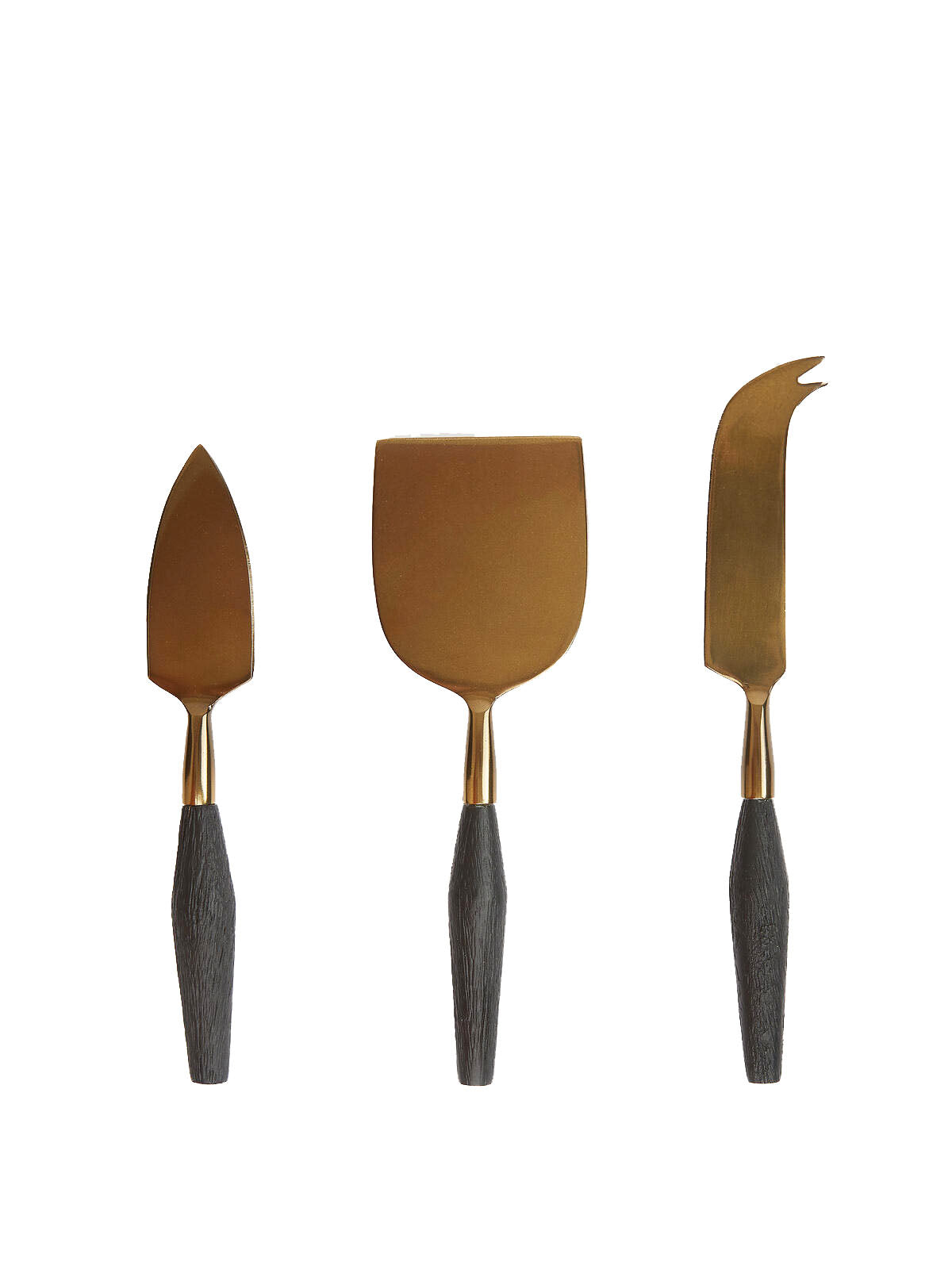 Black Mango Wood & Aged Bronze Cheese Set - Gabrielle's Biloxi
