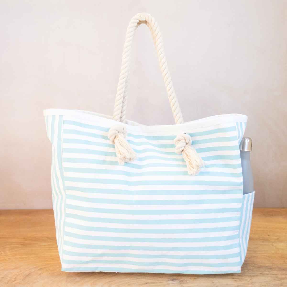 Canaveral Tote Aruba Blue / White - Gabrielle's Biloxi