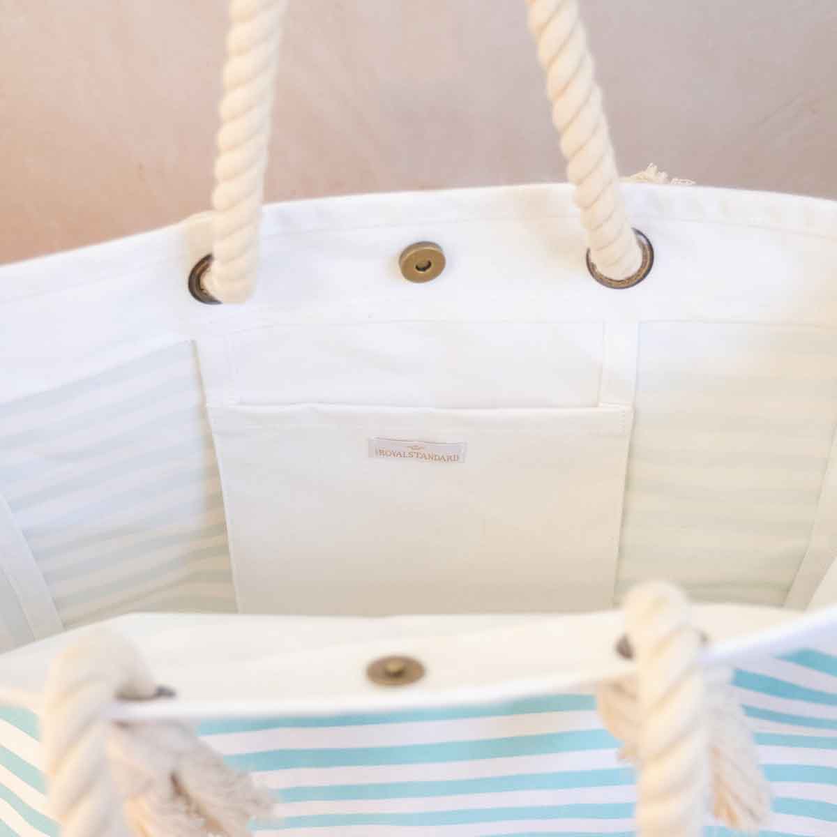 Canaveral Tote Aruba Blue / White - Gabrielle's Biloxi