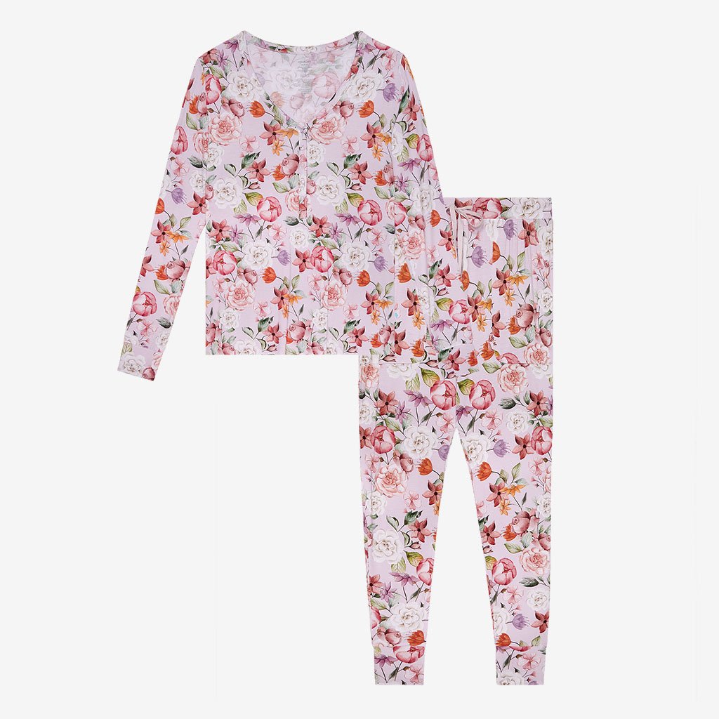 Posh Peanut Pari - Women L/ S & Relaxed Long Pajama Pants Pastel Purple - Gabrielle's Biloxi