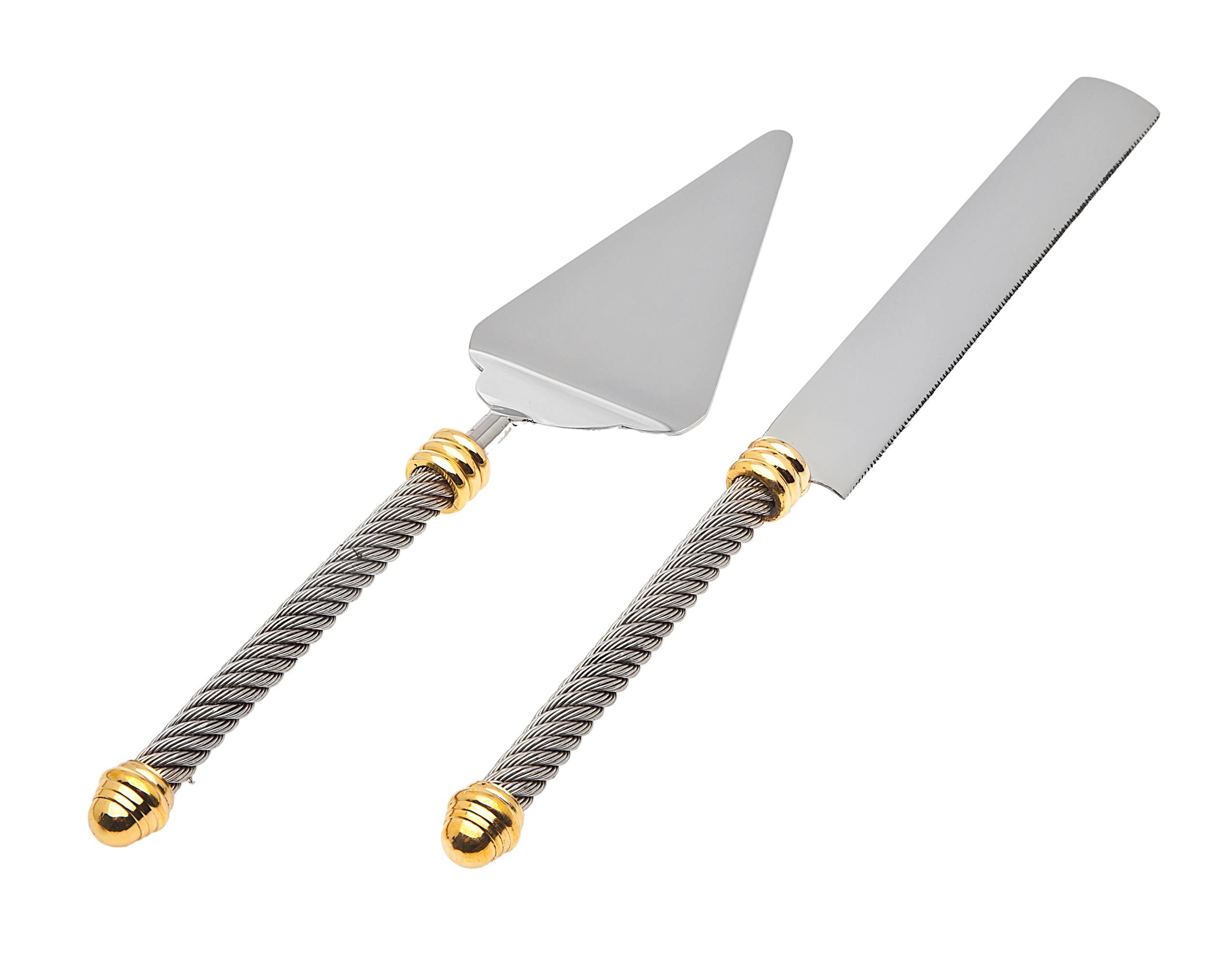 Cable Cake Knife/Server Set - Gabrielle's Biloxi